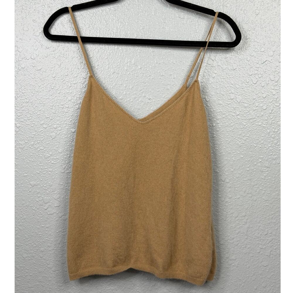Vince Women’s Brown Cashmere Spaghetti Strap Camisole / Size-Medium